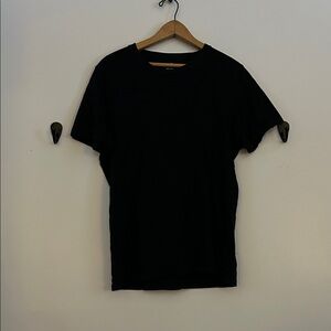 Hollister Solid Black Short Sleeve Tee